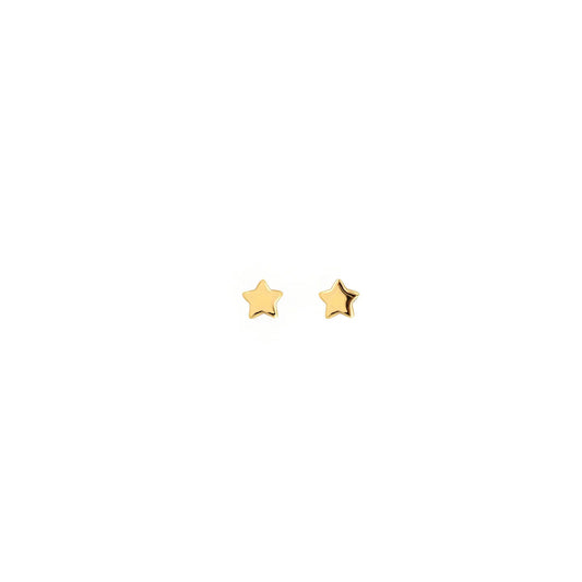 Tiny Star Stud Gold Earrings