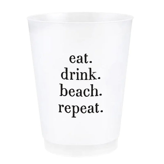 Eat Drink Beach Frost Cups