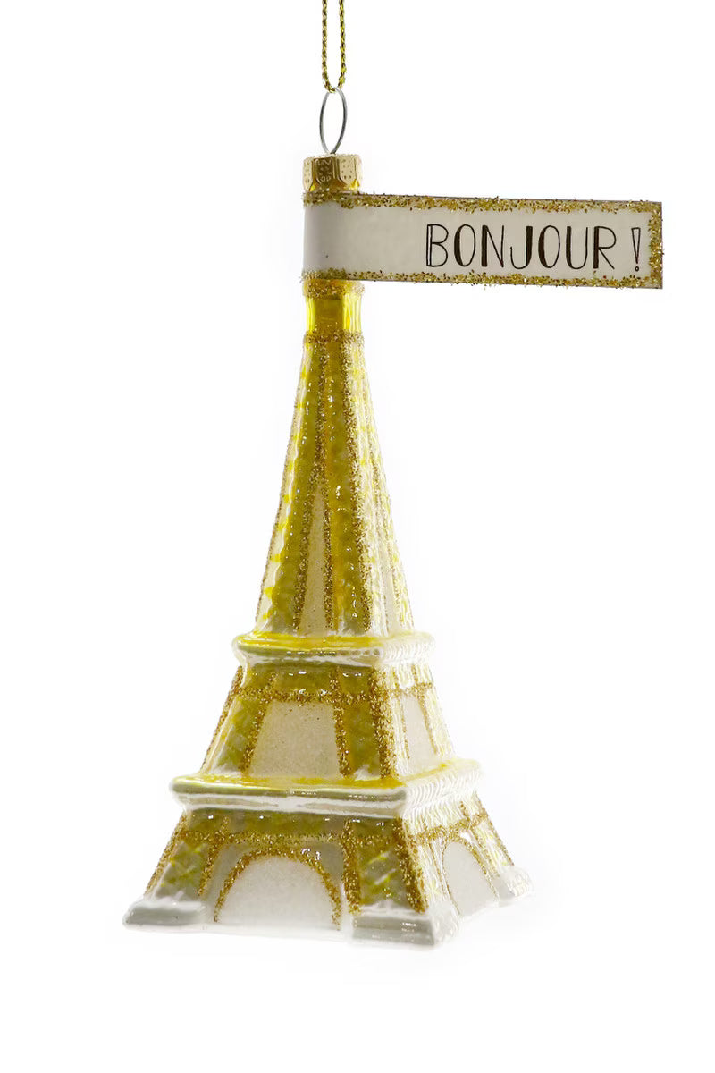 Eiffel Tower Gold Ornament