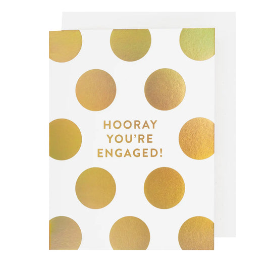 White card with gold touches