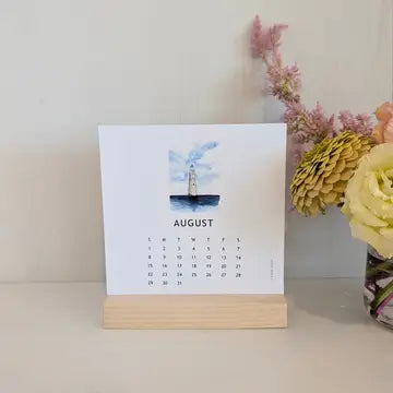 2027 Watercolor Desk Calendar