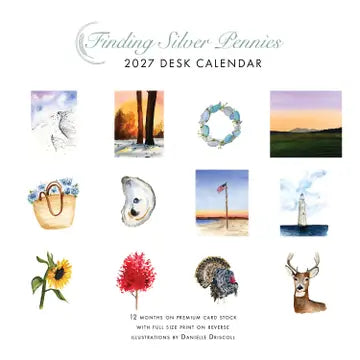 2027 Watercolor Desk Calendar