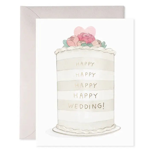 Frosted Wedding Greeting Card