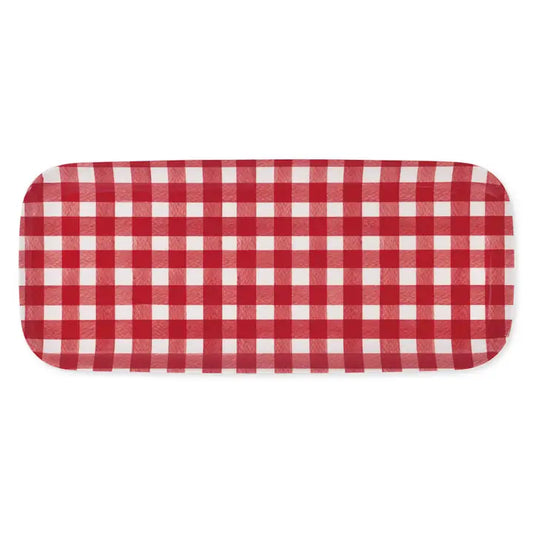 Red Gingham Tray Melamine