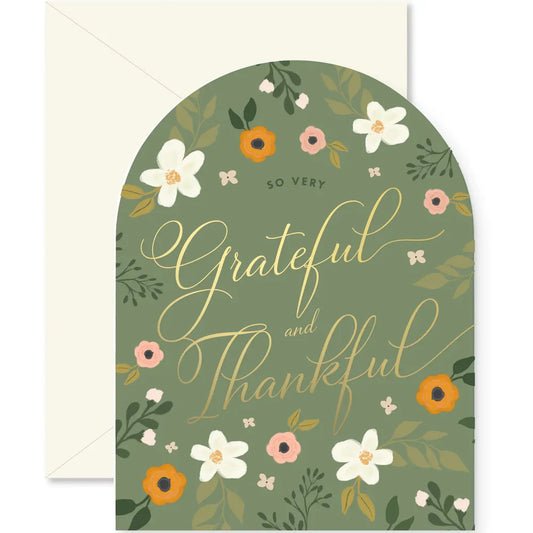 Grateful and Thankful Arch Card