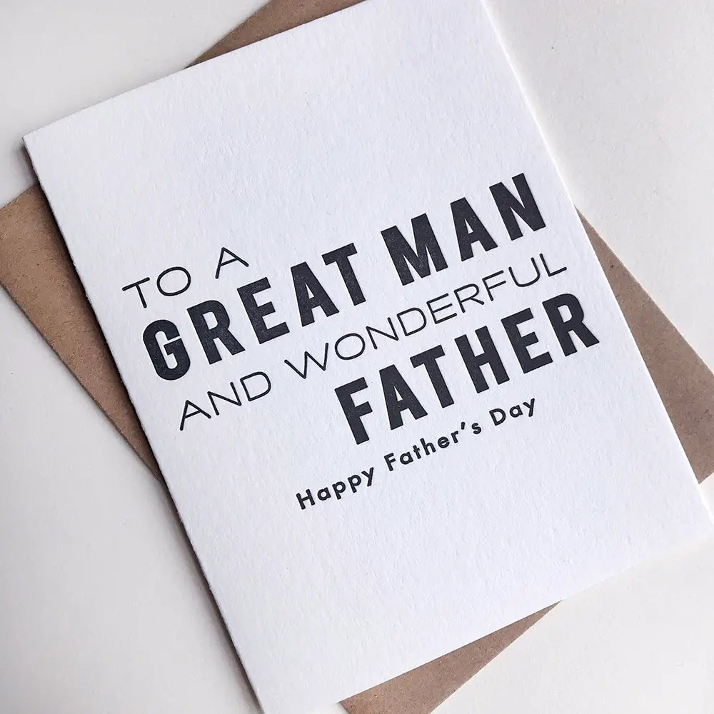Great Man and Father Card