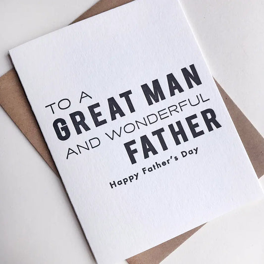 Great Man and Father Card