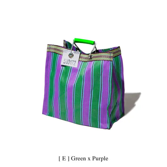Recycled Square Bag- Green x Purple