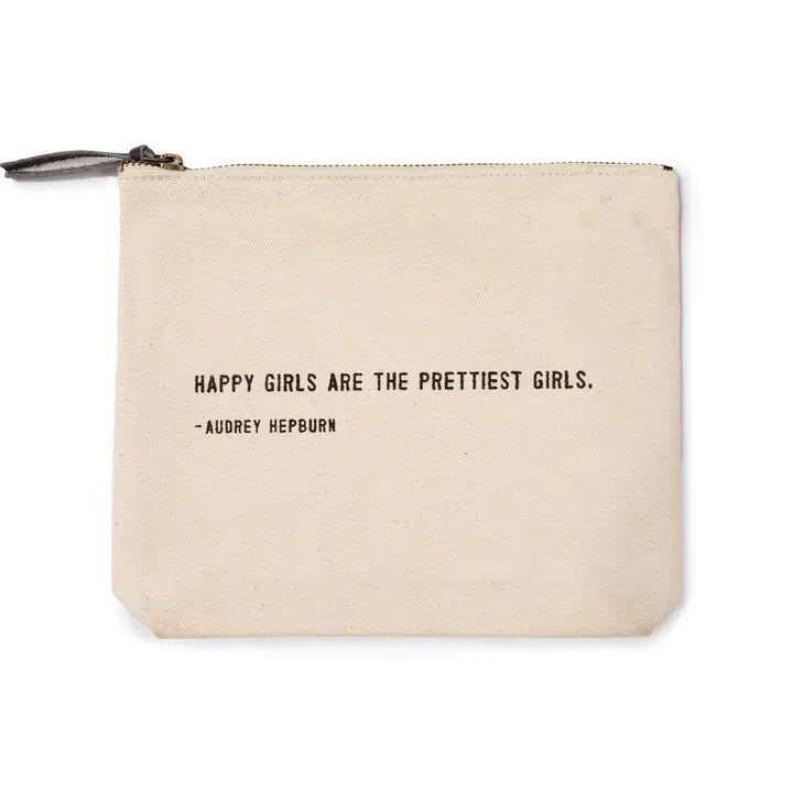 Happy Girls (Audrey Hepburn) Canvas Zip