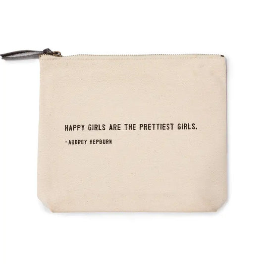 Happy Girls (Audrey Hepburn) Canvas Zip