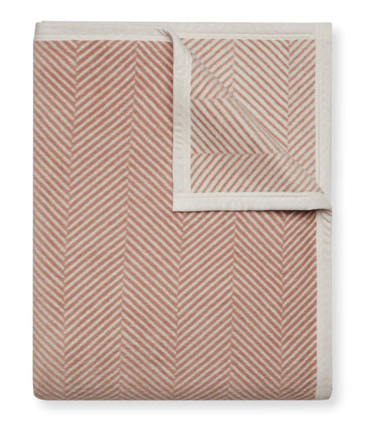 Herringbone pattern in tan and ivory