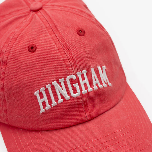 HINGHAM Dad Hat in Washed Red