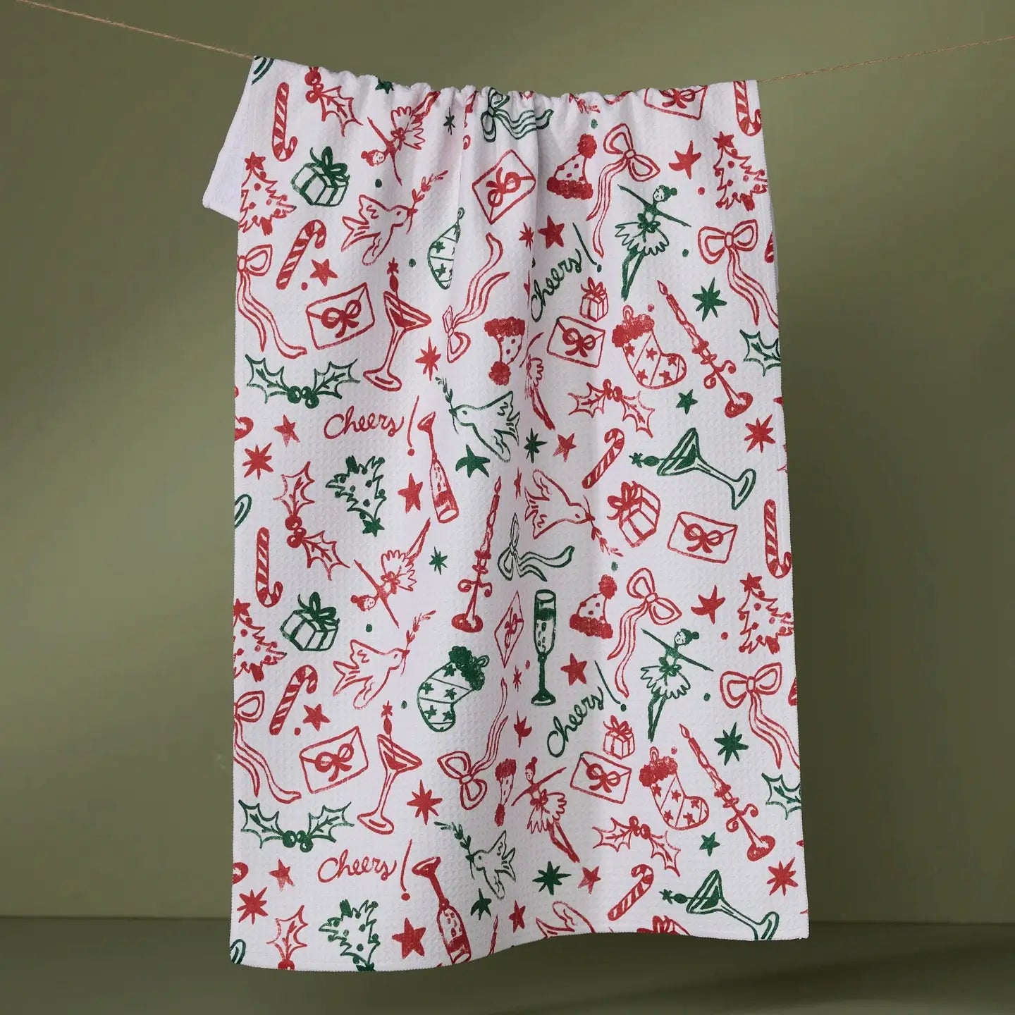 Holiday Doodles Kitchen Towel