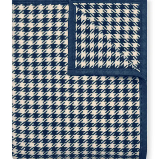 Houndstooth Navy Blanket Original