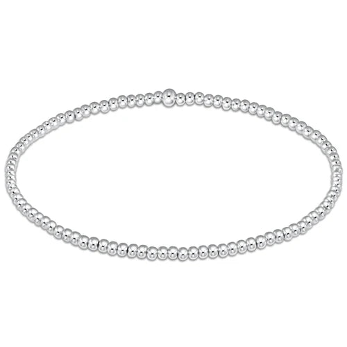 Classic Sterling Bliss 2mm Bead Bracelet