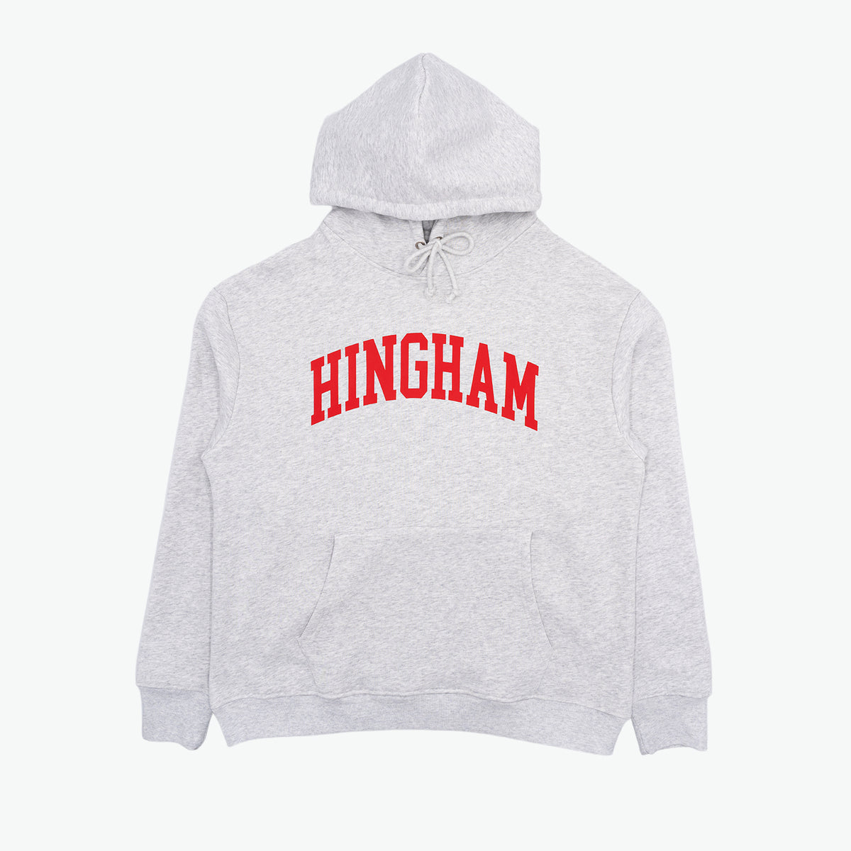 HINGHAM Hoodie _ Adult (Gray w/ Red Letter)