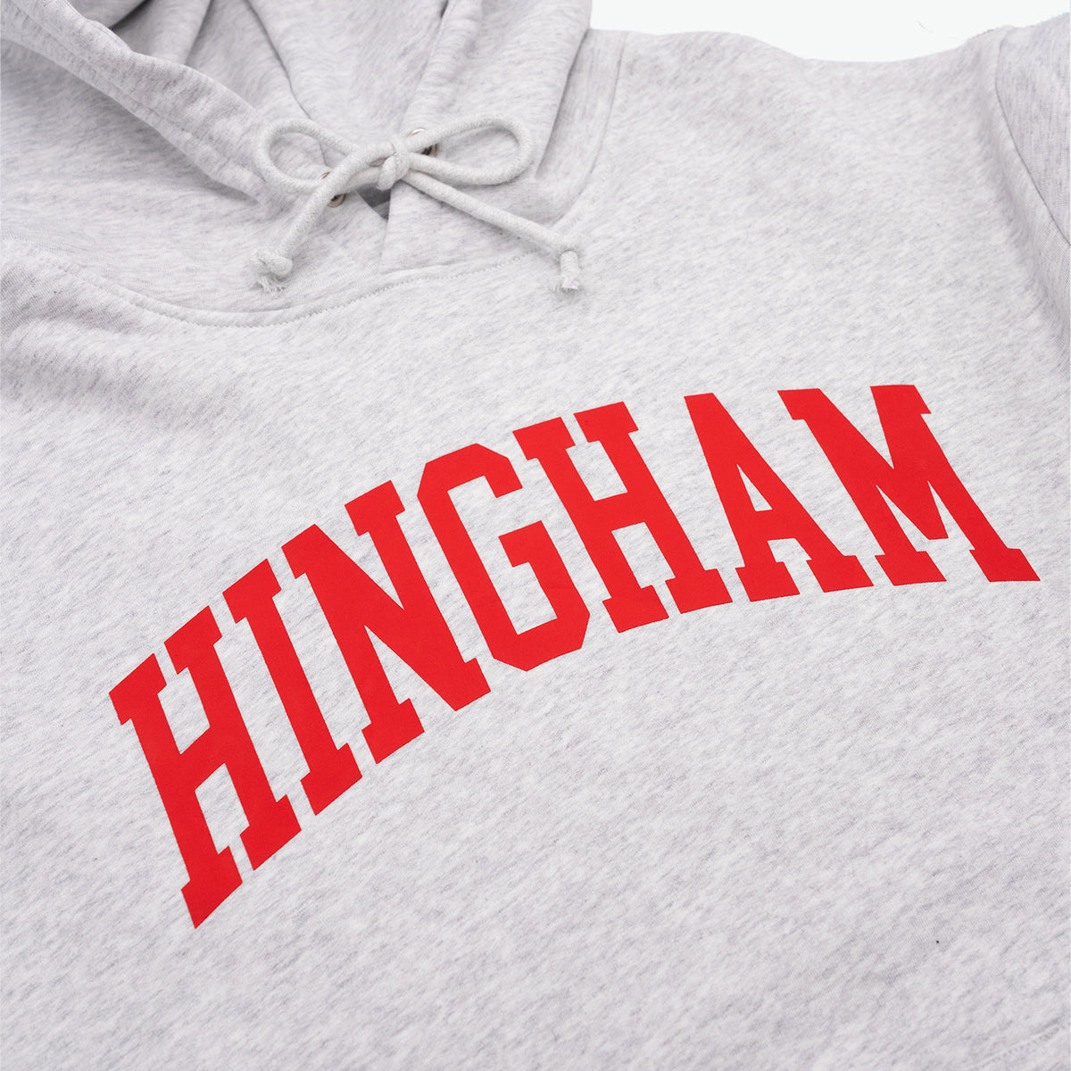 HINGHAM Hoodie _ Adult (Gray w/ Red Letter)