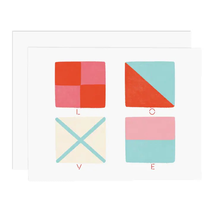 Love Nautical Flag Card