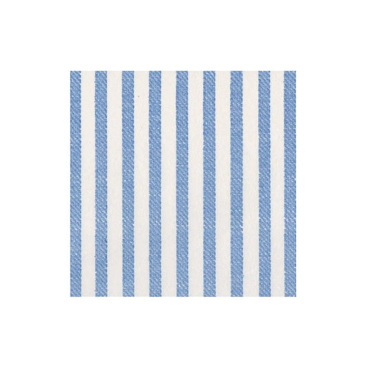 Melograno stripe blue and cream cocktail napkins