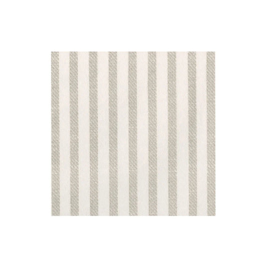 Melograno stripe taupe and cream cocktail napkin