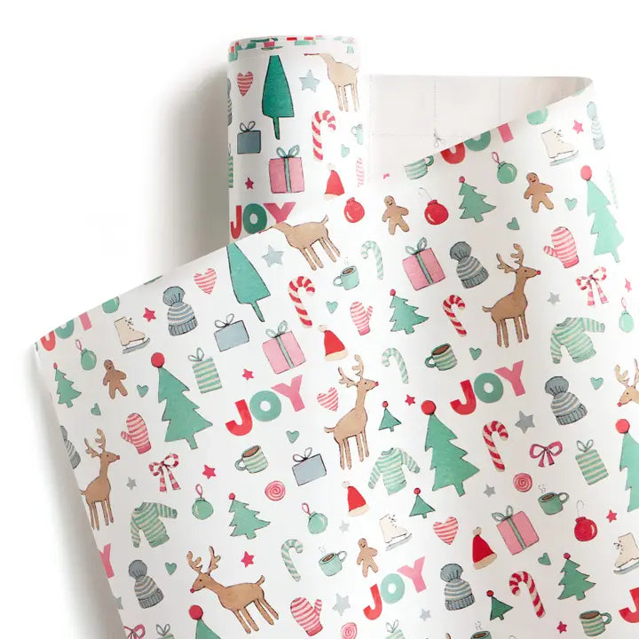 Merry Motif Gift Wrap Roll
