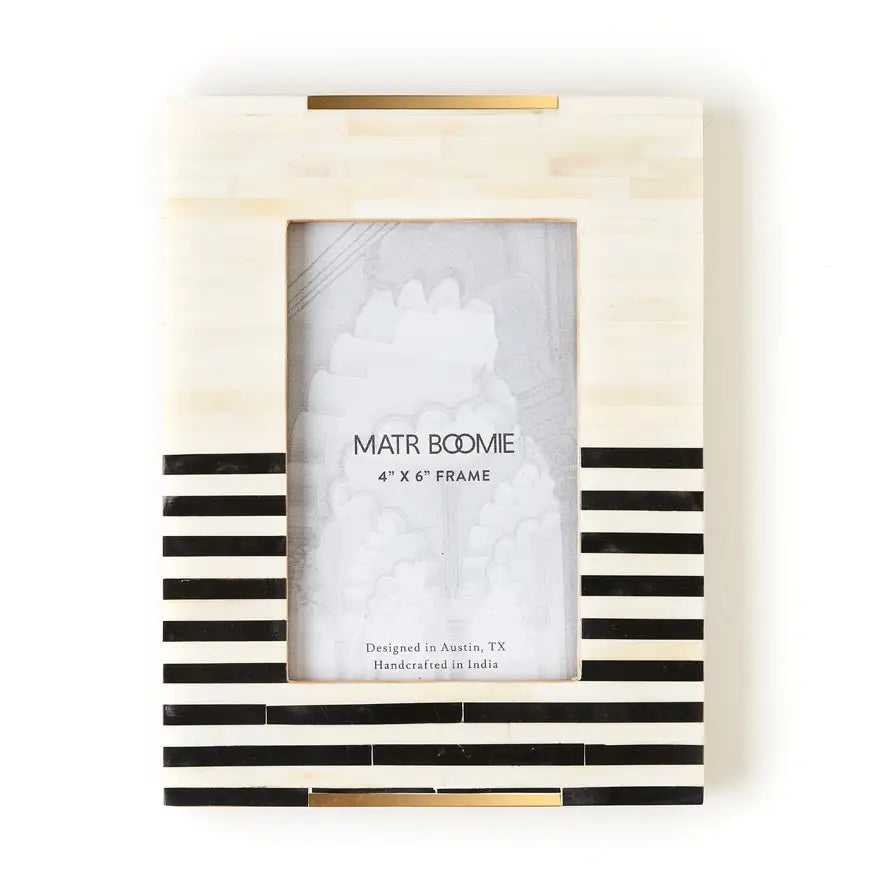 Mukendu Stripe Black White Bar 4x6