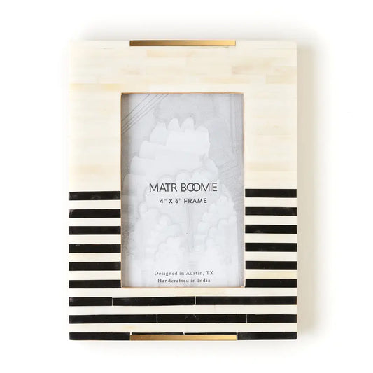 Mukendu Stripe Black White Bar 4x6