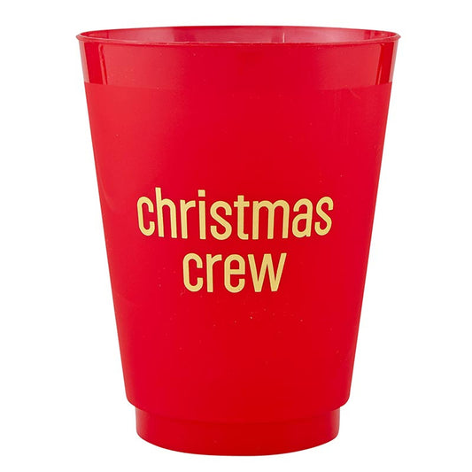 Christmas Crew Gold Foil Frost Cups