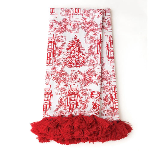 Nutcracker Tassel Tea Towel S/2