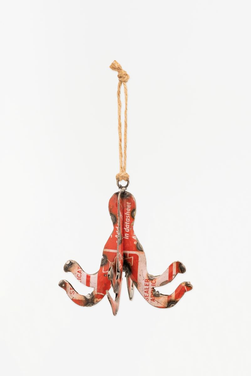 Octopus Ornament _ Red