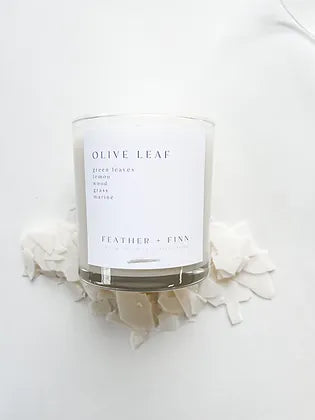 Olive Leaf Candle