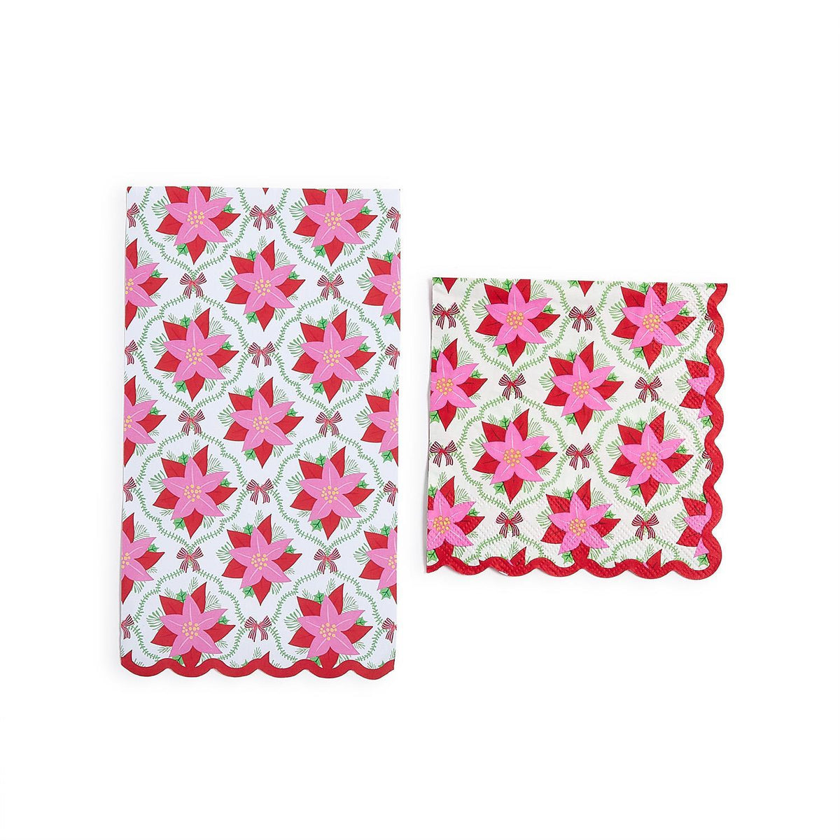 Poinsettia Guest Towel