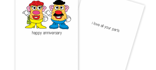 Mr. Mrs Potato Head Anniversary