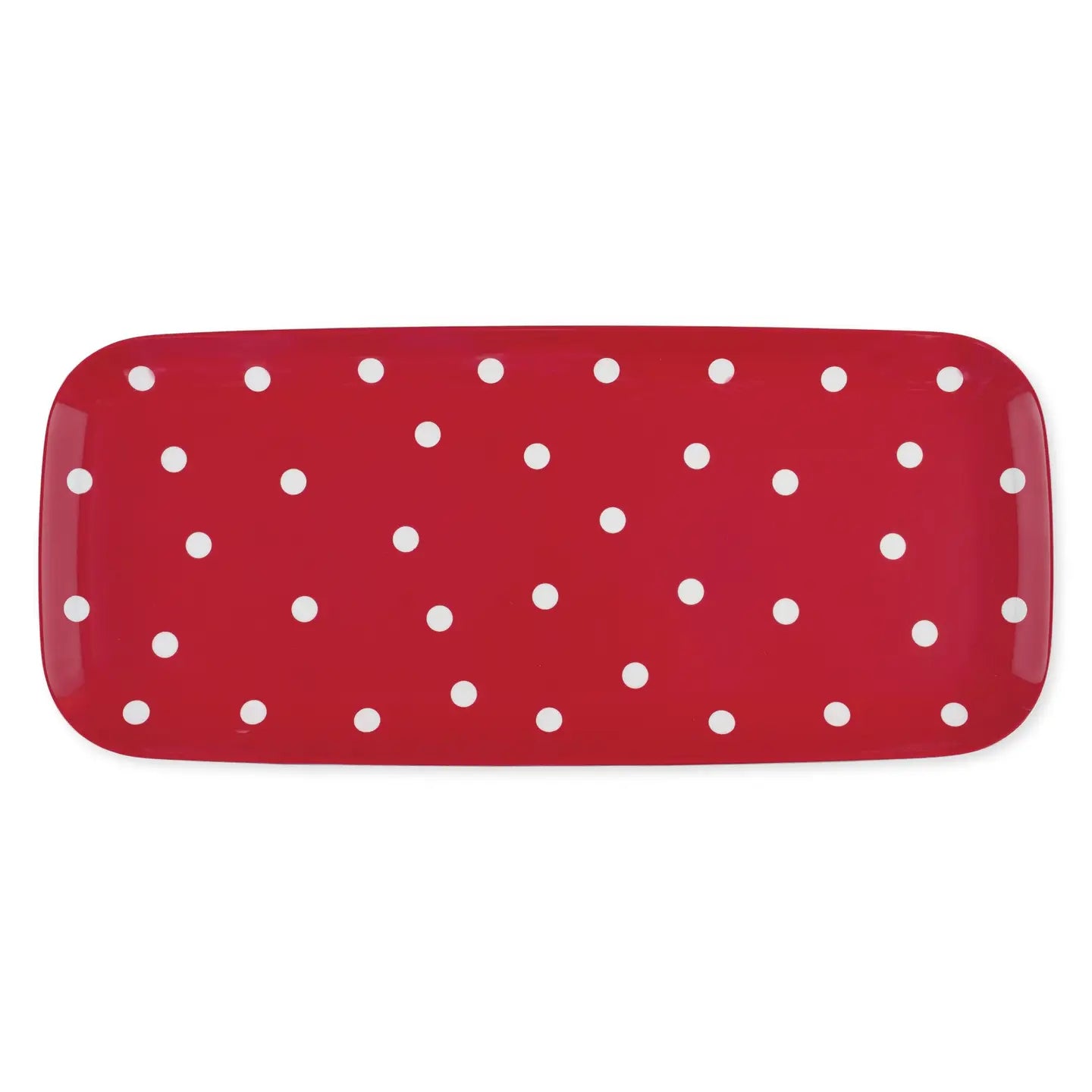 Red Polka Dot Tray Melamine