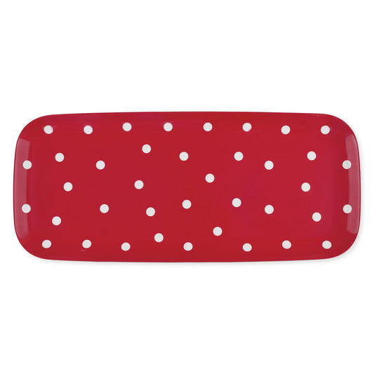 Red Polka Dot Tray Melamine