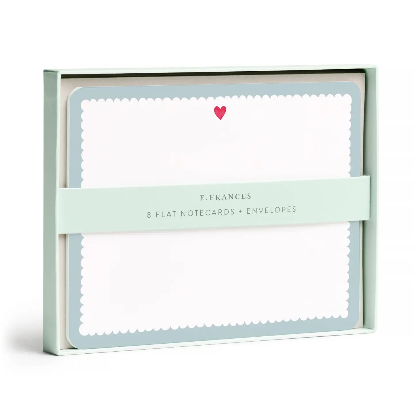 Scalloped Heart Flat Notecard Set