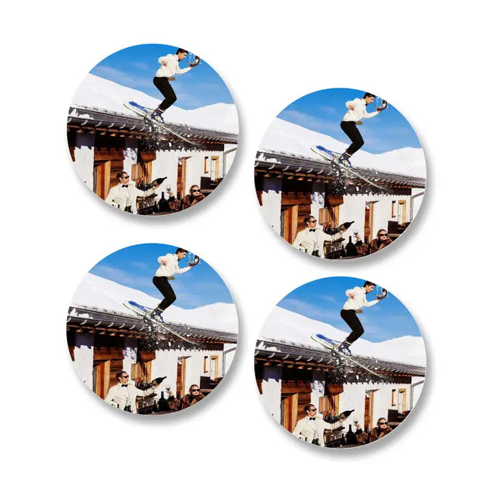 Ski Bar Coasters (set of 4)