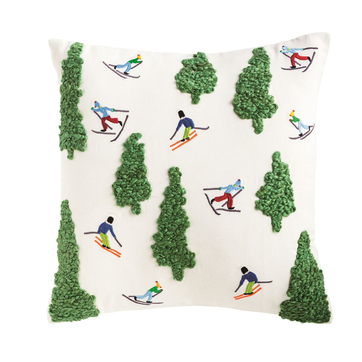 Ski People Pillow