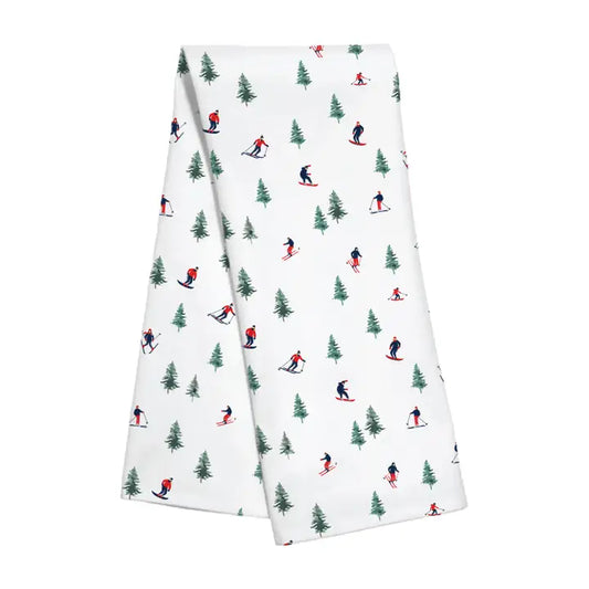 Skiers  Kitchen Towel