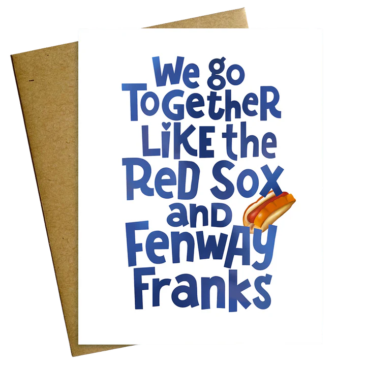 Together like Red Sox and Fenway Franks