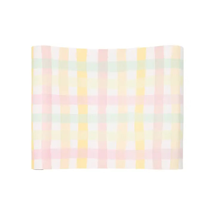 Spring Checks Paper Table Runner