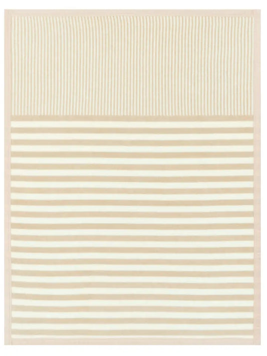 Sweet Pea Stripe Oak_ Mini Blanket