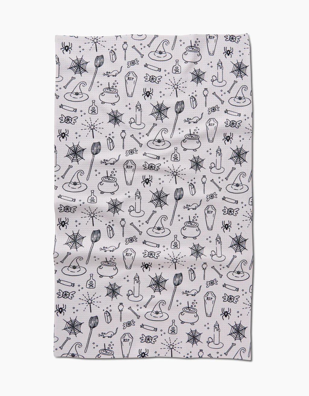 Halloween Magic White Tea Towel