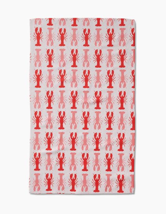 Lobster Stripe Kitchen Towel