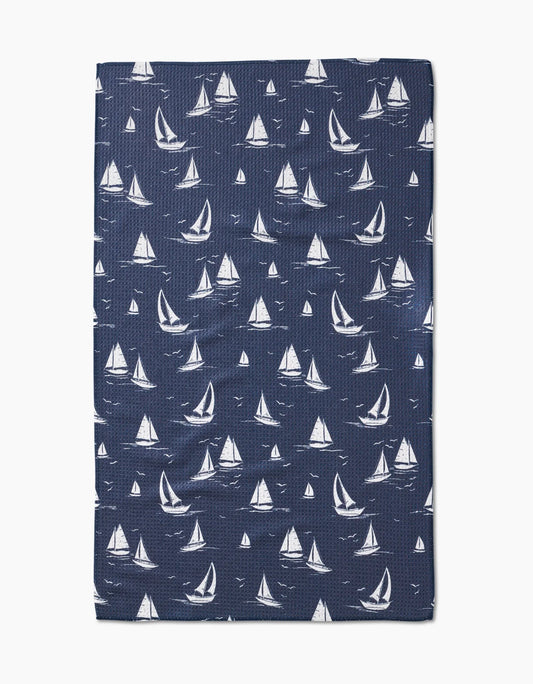 Navy Race Day Kitchen Towel
