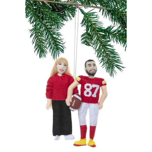 Taylor Swift + Travis Kelce Ornament