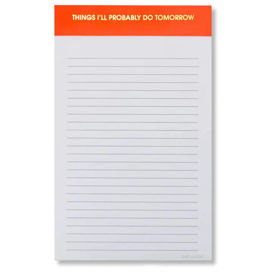 Things I'll Do Tomorrow Notepad