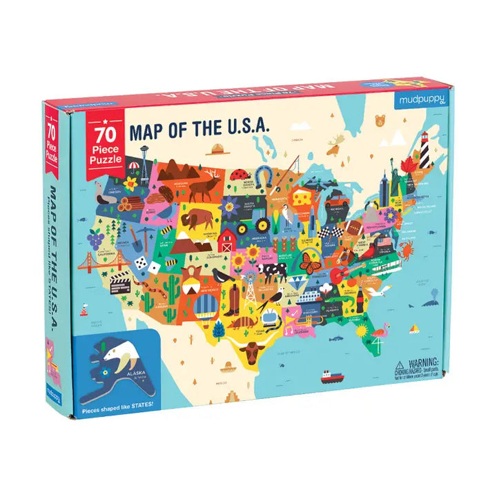 Map of the USA Geography Puzzle