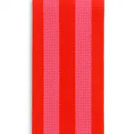 Red and Pink  Stripe Pattern Kitchen Towel on a white background