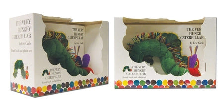 Boxed set of 'The Very Hungry Caterpillar' board book with a plush caterpillar toy